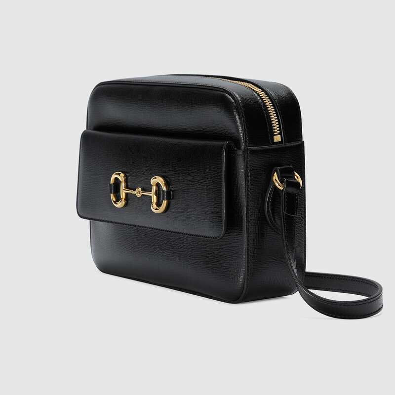 Gucci Horsebit 1955 Small Shoulder Bag 645454 Black